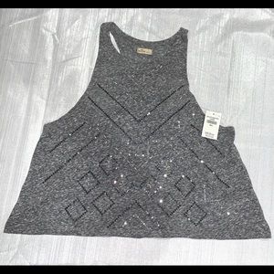NWT Sequin Hollister Cropped Tank